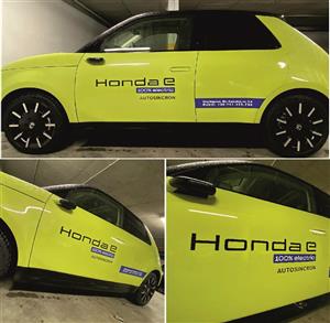 Colantare Honda E - 100% electric #autocolanteauto #premiumcaste #premiumsticker