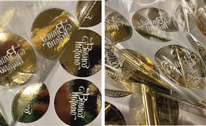 Stickere folio gold - Bianco Milano #custom #stickers #premiumsticker #autocolantepersonalizate #customstickers